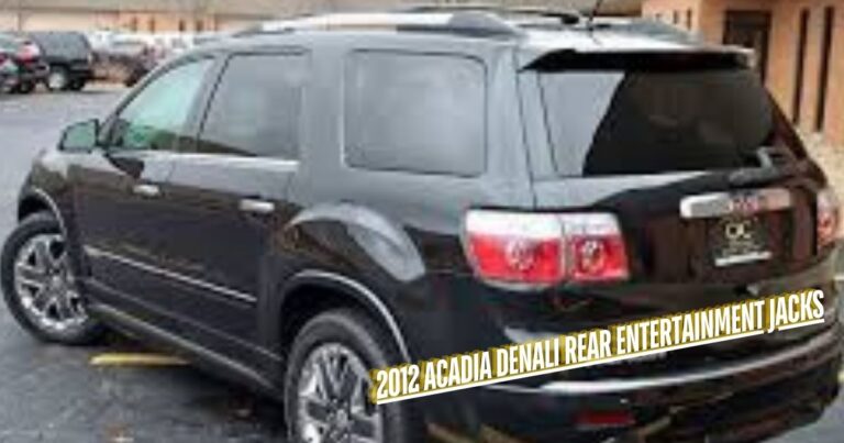 2012 acadia denali rear entertainment jacks