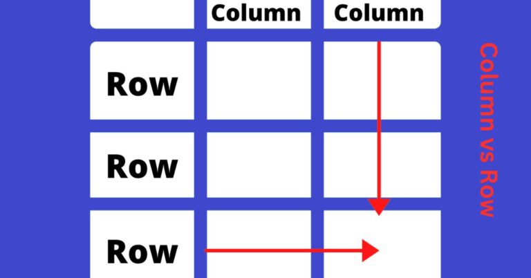 Column vs Row