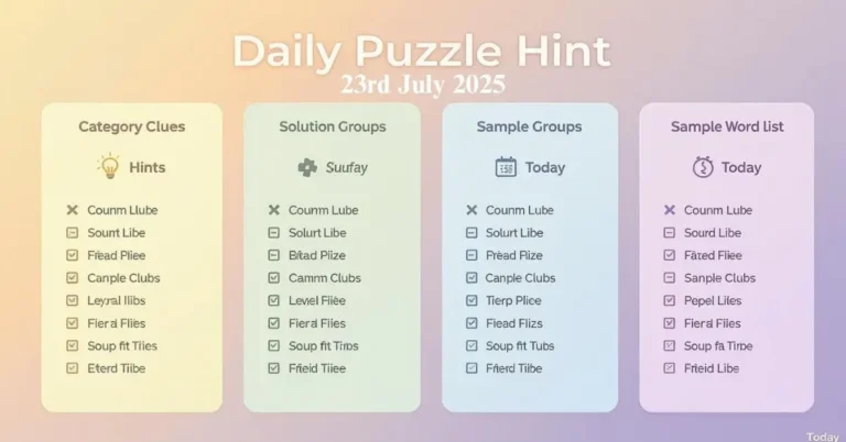 Connections Hint Today