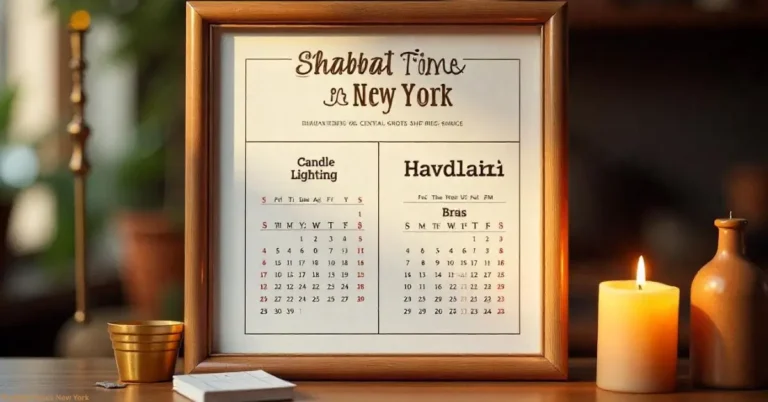 Shabbat Times New York