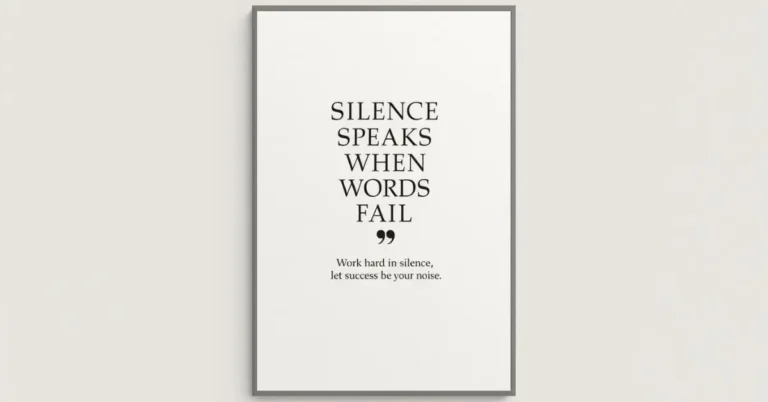 Silence Quotes