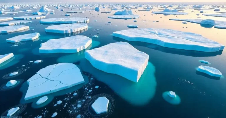 Drifting Sheets of Ice