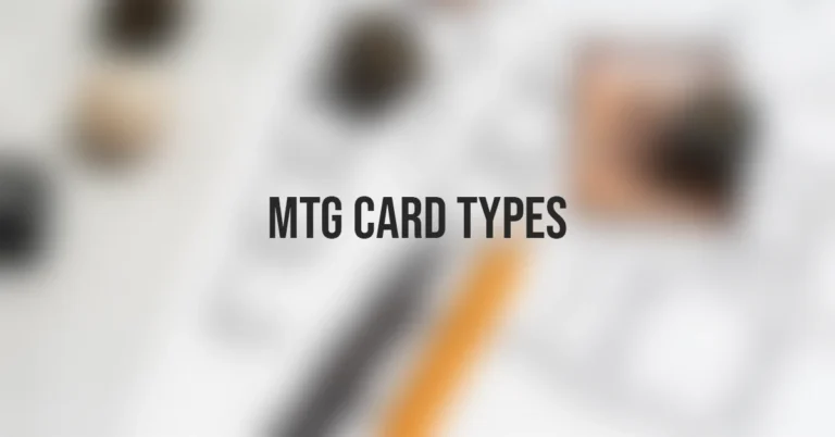 mtg card types
