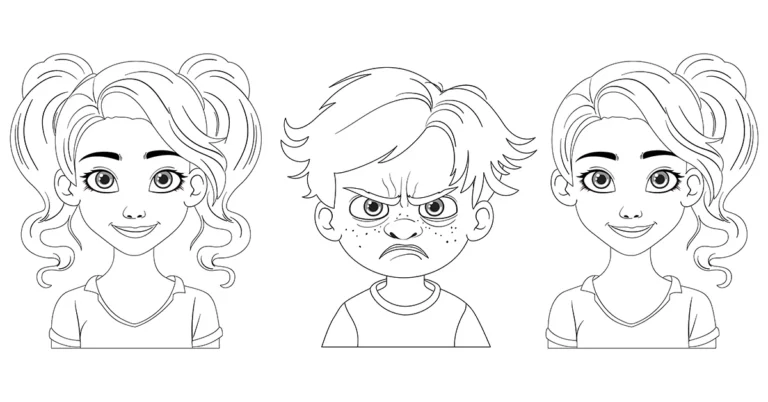 sketching facial expressions